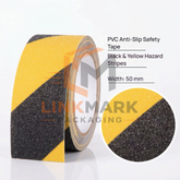 Anti Slip Safety Tape 50mm x 5m Black/Yellow
