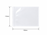 Unprinted Self Adhesive Document Envelopes Clear 115mm x 150mm 1000/ctn
